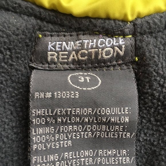 Kenneth Cole Boy 3T Green Grey Fleece Lined Vest - Picture 3 of 5